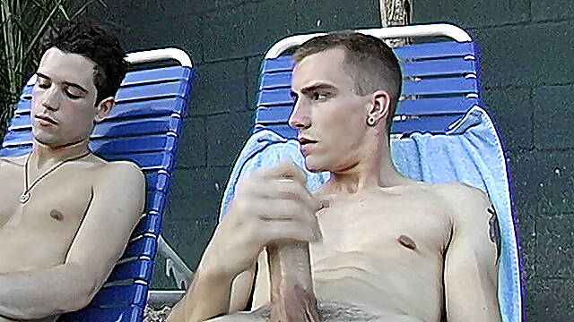 Poolside Circle Jerking - Billy, KC, Turk And Winte