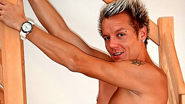 Lucky Smile beating his meat - Lucky Smile