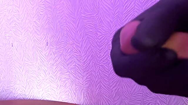 Guy Masturbates Doctor In Black Gloves