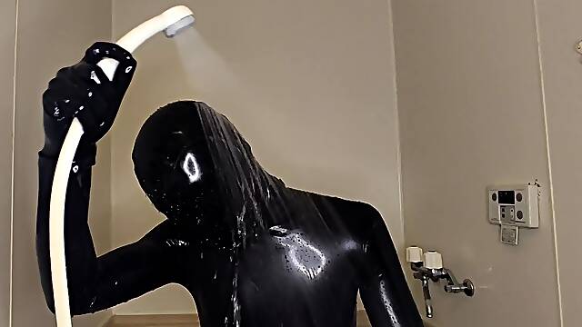 Im Going To Take A Shower Now In Rubber Suit