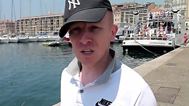 Hard sneaker fetish submission by badboy in jogging - FrenchHolesCreampied