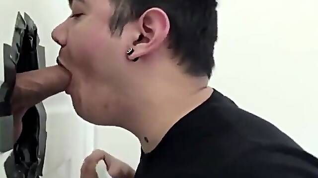 Tricked: Sexy Redneck with a Big Fat Dick at the GloryHole