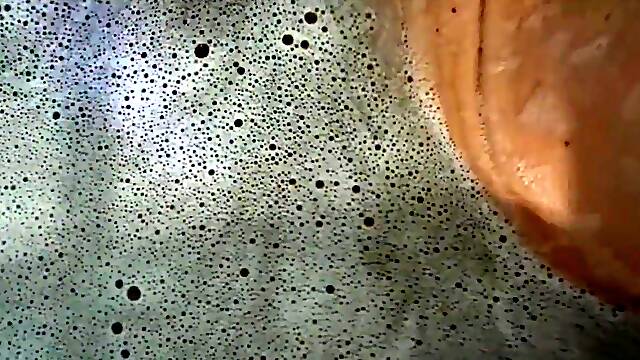 Male Solo Bathtub Wash, Massage and Masturbation with Big Cimshot