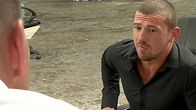 Brit jock fucking stud with watching