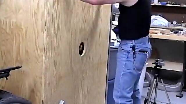Two Bearded Studs Swap Blowjobs At A Sex Store Gloryhole