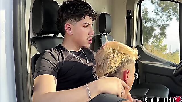 Sucking Big Uncut Cock Blowjob Big Load!