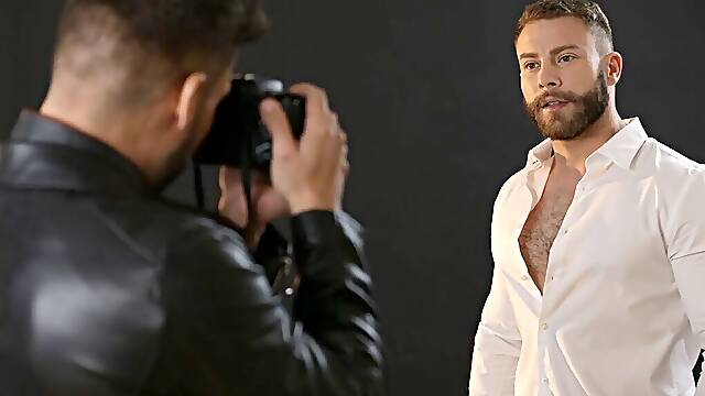 Fashion shooting turned into wild gay sex - Diego Reyes and Dann Grey