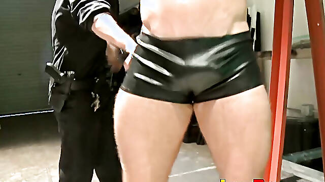 Sexy Derek Pain endures the painful nipple clamps with slapping and smacking