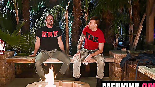 Johnny Ford gets frat revenge on Buck Richards with fireside bondage