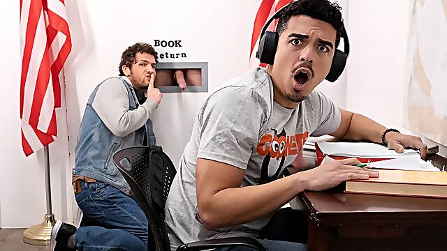 Hayden Harding & Bunker Turn the Library Naughty