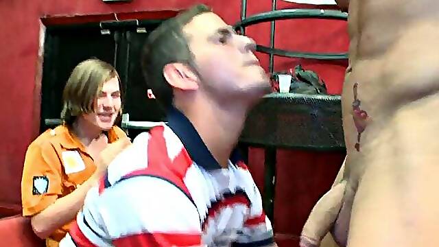 Real public gays enjoy anal on stripping party
