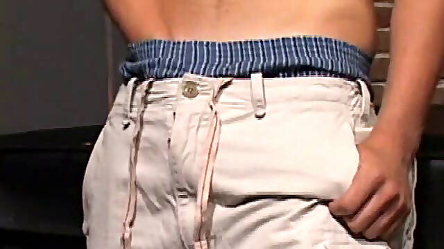 This open minded 21 year old is hot and loves to party. An avid swimmer, he works out a lot and isnt afraid to jack off in public. Once naked, his hands find his cock, and Sydney strokes it...