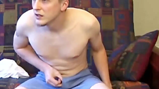 Ethan is a smooth skater boy with an impressive dick poking out of his boxers. While jacking off, he almost never uses any classic strokes, preferring to manipulate his massive cock in a variety of...