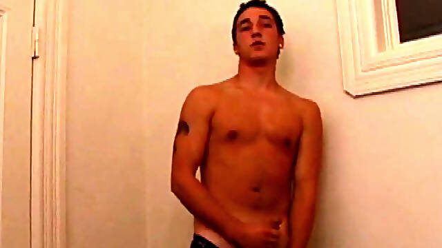 Race Banner has that sexy bad boy look that so many enjoy. Hes stretched out on the bed, watching a porn video and rubbing his rapidly growing cock. His shirt comes off and he slides a hand inside...