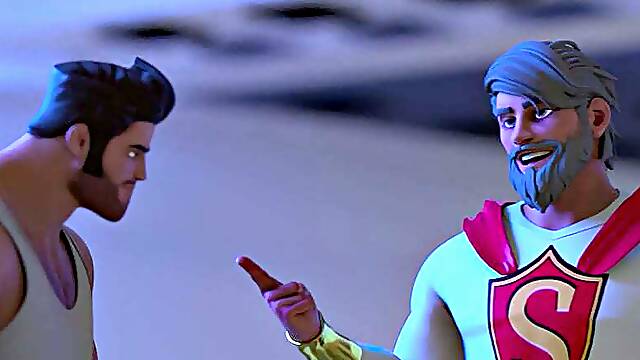 Sodomy Squad - Gay Superhero Battle Fucks Evil Stepbrother To Save City