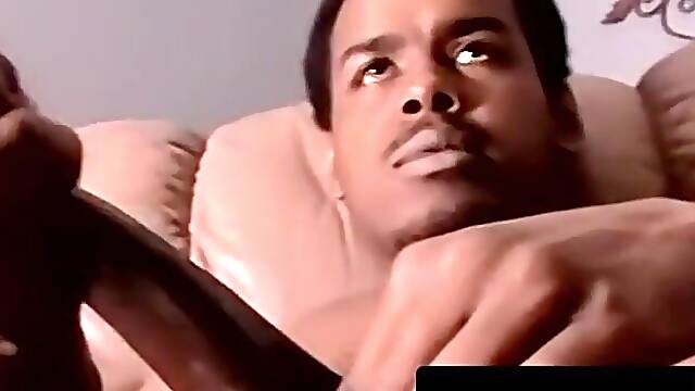 Watch this hot black teen fist her man until he explodes with a creamy eruption