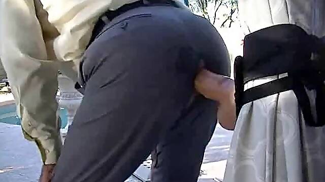 Daddy Rides Dildo in Dress Clothes