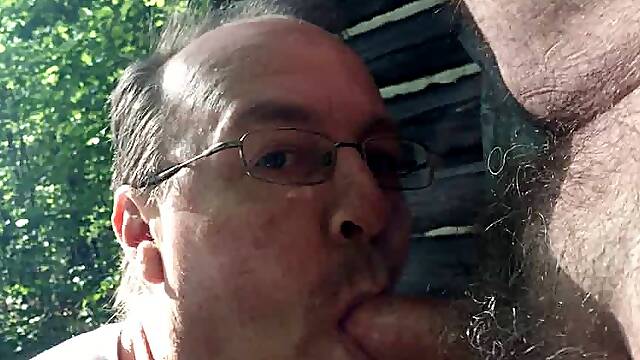 Brad sucking a strangers cock at the park