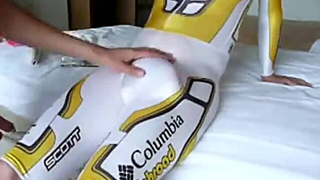 Cycle Suit Rub - Big Cock Handjob
