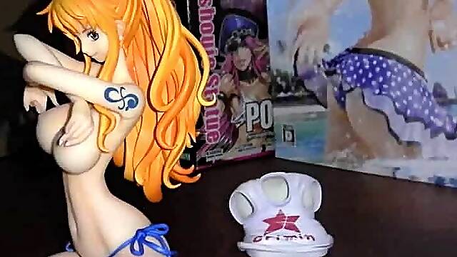 Nami Figure Bukkake on the Beach