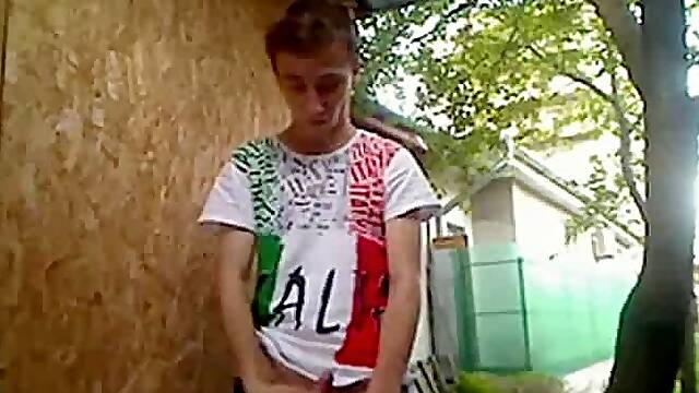 Twink's Outdoor Dance and Masturbation