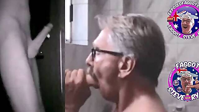 FAGGOT STEVE RYAN COCK SUCKER CUM LOVER @ SAUNA X