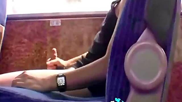 Twink Handjob in the Bus