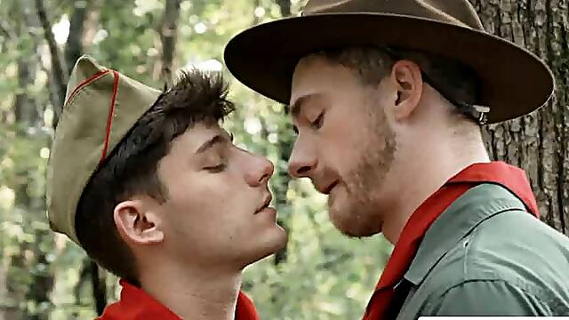 Scout gays Forest Threesome