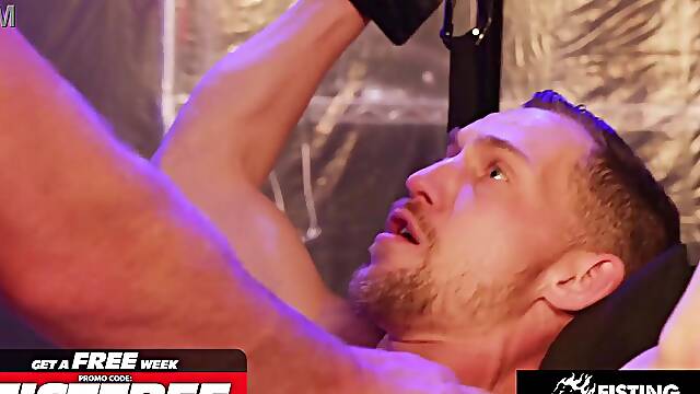 Chained dude ethan sinns zapped pounded bb