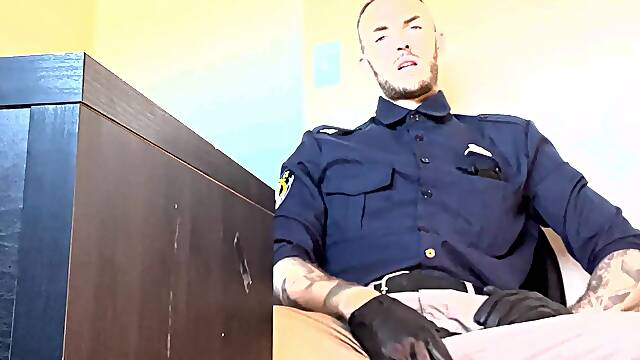 ChristianWilde: Interrogates You With Cock Cum and an Audience of Guards and Inmates