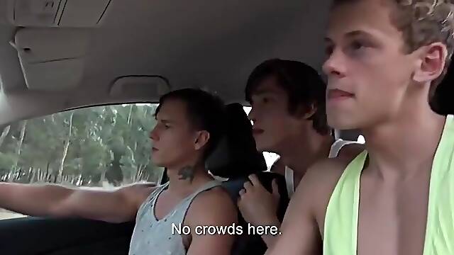 Boys Having Fun In The Farm With Helmut Huxley, Kevin Warhol And Jerome Exupery