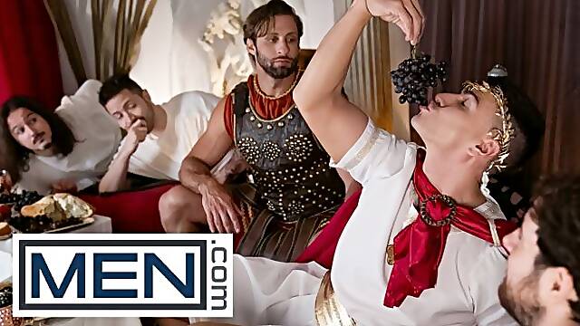 Caesar Mrdeepvoice Rides Dom Kings Gladiator Cock Like A True Emperor On His Throne