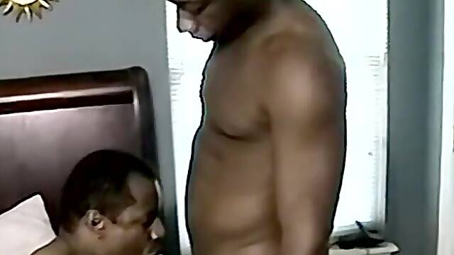 JoeSchmoeXXX.com - Black mature has mouth filled with BBC and cum afterwards with delight