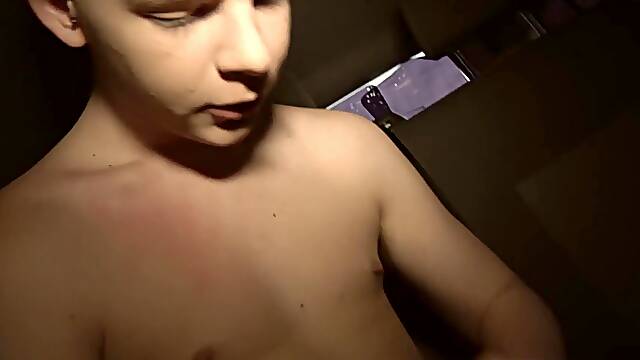 Stunning stud Alex Silvers milking his very long cock for fun