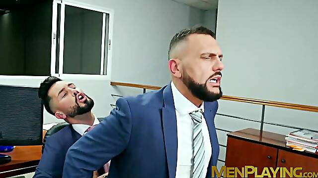 Andrea Suarez doggystyle fucked his colleague ViciousMen