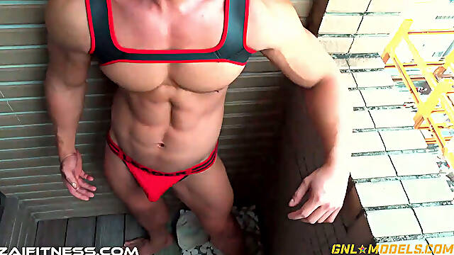 Mega Muscle!Come worship and play this Adonis man naked at GNL-Models