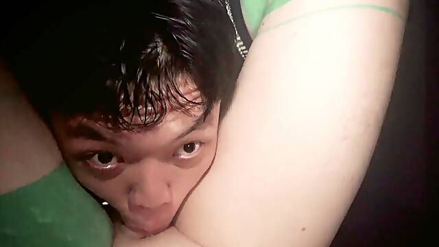 Kinky Yowei blows Axel -Censored- while jamming his ass in fist fuck