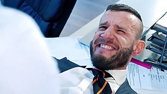 Businessman Damon Heart raw destroys Ridicks tight hairy asshole