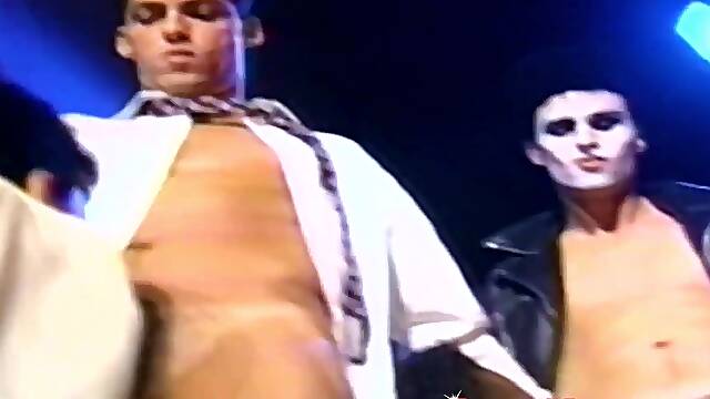 Classic handsome gay blowing cock and receiving it anally