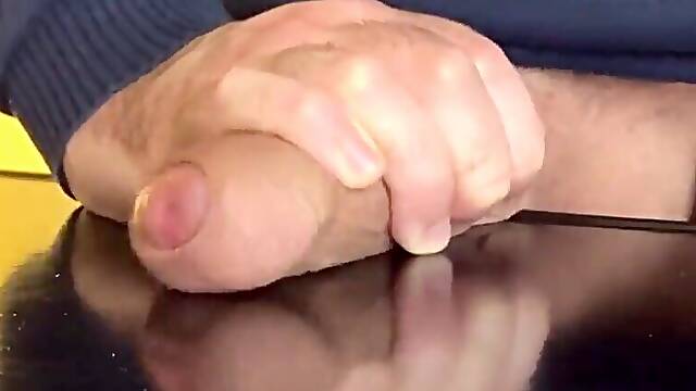 Man Moaning while Humping his own Hand and Talking Dirt