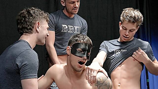 Zander Woodz willing to brave the initiation from Canyon Cole Lane Colten and Oliver Carter