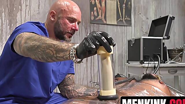 Doctor Jason Collins -Censored- Micah Martinez to ride his fat cock