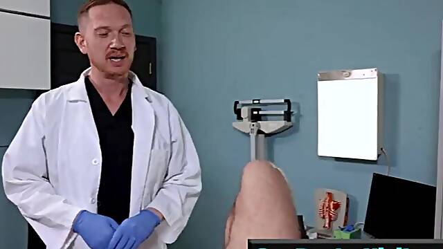 Doctor Trades oral sex with a Hairy Straight Patient