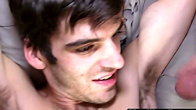 Maxx Stoners gets devoured by two horny guys with long hair and big cocks