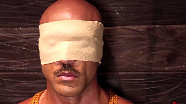 WoodxBound enters and plays with Rocky Unleasheds nipples and slaps his stomach