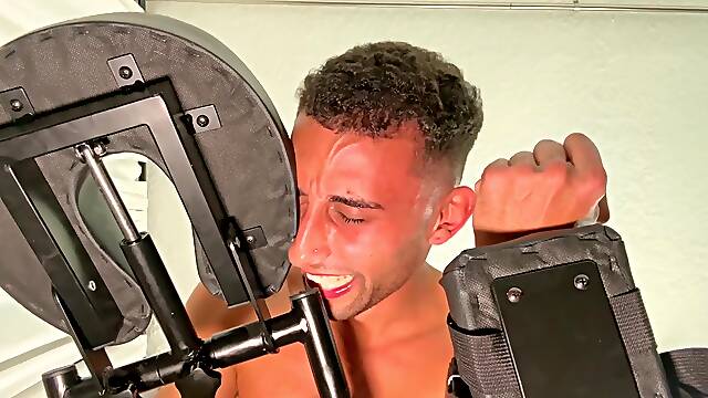 MyFriendsFeet: Dan Edwards And Luca R Put Luca On The Spanking Bench For Total Tickle Submission
