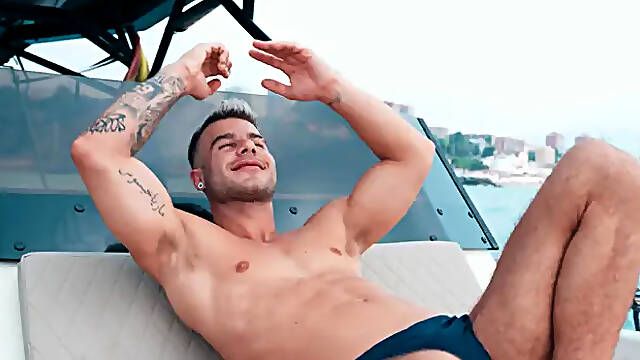 Men: Sneaky Fun on Deck - Allen and Dom Get Dirty