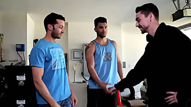 Next Door Buddies: Sweating Trio of Guys
