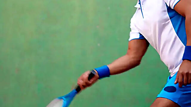 Men: Justin and Paddy Flirting on the Court