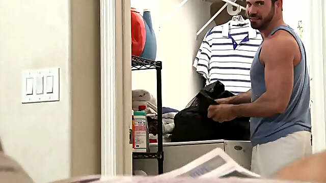 Men Over 30: Eager Ass Slapping in the Laundry